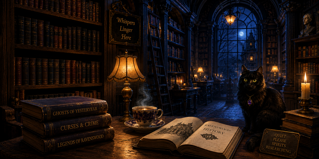 Paranormal cozy mystery scene